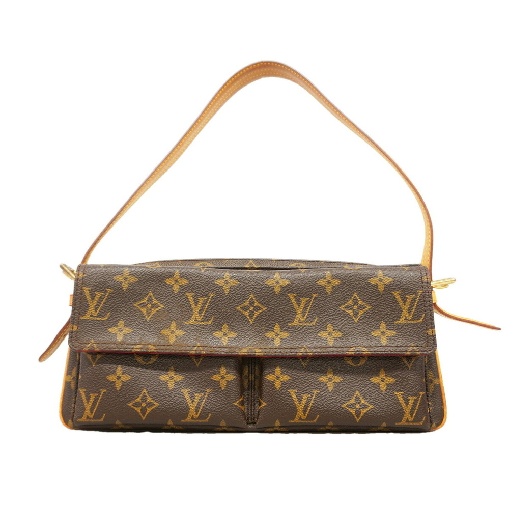 Louis Vuitton Monogram Vivacite MM Shoulder Bag M51164 Brown Women's
